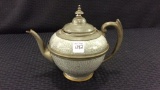 Grey Graniteware & Pewter Teapot-England