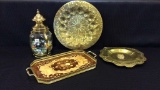 Lot of 4 Including Decorative Brass