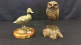 Lot of 2 Including Sm. Bronze Duck-Born to Fly by