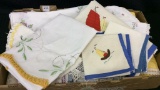Box of Embroidered Linens