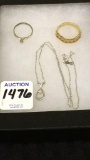 Lot of 3 Pieces of 14K Jewelry Including
