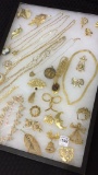 Lg. Collection of Ladies Gold Costume Jewelry