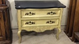 Hekman Two Drawer Cabinet w/ Marble Top