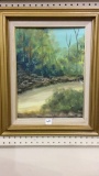 Framed & Signed Landscape Painting