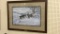 Lg. Framed Limited Edition Print-Battling Bucks-