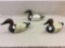 Lot of 3 Canvasback Drake Decoys-Mason