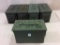 Lot of 5 Metal Ammo Boxes