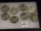 Collection of 8 Peace Dollars Including