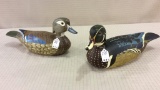 Lot of 2 Torry Ward Wood Ducks-Hen & Drake