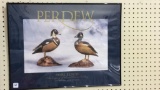 Framed Perdew Poster Frame of Charlie Perdew Ducks