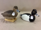 Lot of 2 Torry Ward Ring Necked Ducks-Hen & Drake