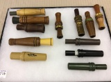 Lot of 12 Various Duck & Game Calls