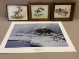 Lot of 4 Duck & Wildlife Prints Including
