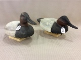 Lot of 2 Canvasback Drakes-One Low Head