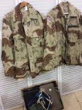 Group w/ Military Desert Camo Utility Jackets (