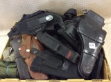 Lg. Box of Various Gun Holsters Including