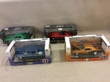 Lot of 4  Die Cast 1:24th Scale Cars-NIB Including