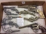 Collection of 9 Toy Cap Guns Including
