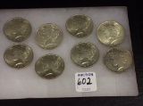 Collection of 8 Peace Dollars Including