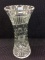 Cut Glass & Etched 12 Inch Crystal Vase