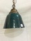 Hanging Lamp w/ Dark Green Shade