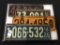 Collection of Old License Plates