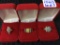 Lot of 3 Ladies 10 K Gold Rings w/ Color