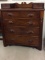 Antique Wood 4 Drawer Dresser w/ Hanky Boxes
