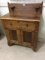 Antique Commode w Candle Stands
