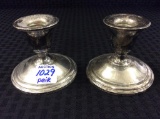 Pair of International Sterling Candle Holders