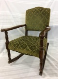 Child's Green Upholstered Green Arm Chair