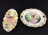 Lot of 2 RS Prussia Pieces Including Rose