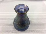 Art Glass Threaded Vase-7 Inches Tall