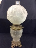Satin Glass Success Dbl Globe Kerosene Lamp