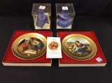 Group of 4 Including 2 Pickard Plates w/ Boxes