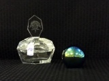 Lot of 2 Including France Lead Crystal Etched