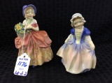 Pair of Sm. Royal Doulton Figurines-