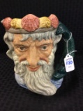 Lg. Royal Doulton Neptune Character Pitcher-1960