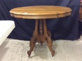 Oval Wood Parlor Table (Local Pick Up Only)