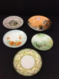 Lot of 5 Hand Painted Pieces Including 4