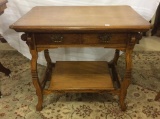 Very Nice Sm. Two Drawer Library Table