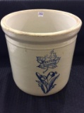 4 Gal Crock Front Marked Western Stoneware