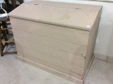 Lg. Painted Lift Top Fire Wood Box