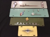 Set of 4 Car Emblems on Plates including