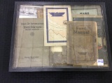 Group of 9 Old Car Manuals including mostly Ford,