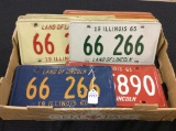 Collection of Old License Plates including