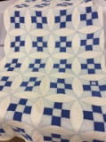 Blue & White Patchwork Quilt