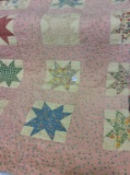 Pink Star Design Quilt