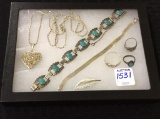 Collection of Sterling Silver Costume Jewelry