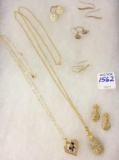 Collection of Ladies 14 K Gold Jewelry